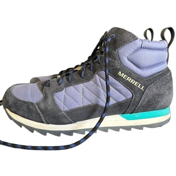 Merrell Women's Alpine Sneaker Mid Shoe Blue Grey Purple - Picture 8 of 12